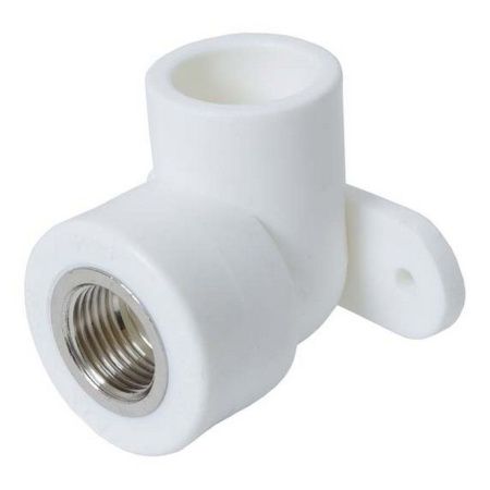 Угольник ВР с креплением 20х1/2" (БЕЛЫЙ)  FD  (25/150)