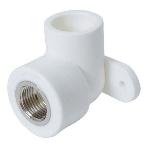 Угольник ВР с креплением 20х1/2" (БЕЛЫЙ)  FD  (25/150)