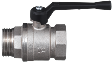 Кран никелированный 11б27п1 Ду 40 муфта/резьба "рычаг"   (серия - ГОСТ)