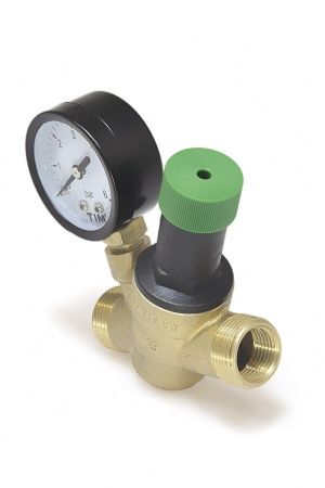 Регулятор давления TIM 1,5-6 Вar (1/2"ВР либо 3/4"НР) "после себя" с манометром