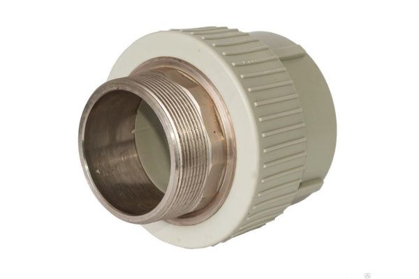 Муфта PPRC комбинированная НР 63х2"   (серый) под ключ Valfex (4/8)