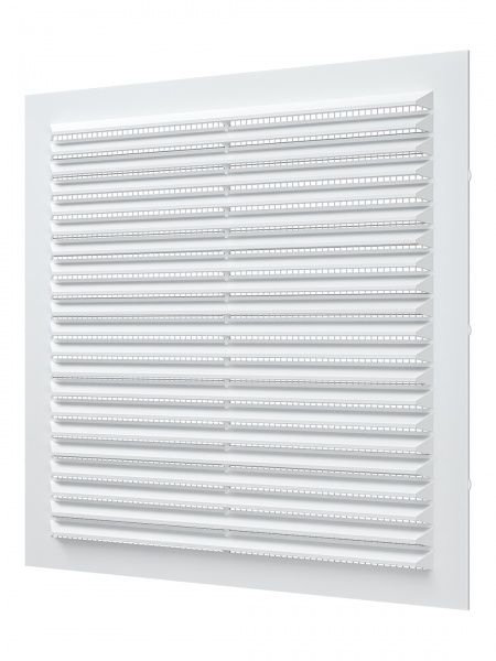 Решетка пластиковая 234х234, белая, сетка