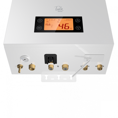 Котел электрический TESLA 12-24 WI-FI (Double) (двухконтурный, 24 кВт, 380В, насос, р/бак, ЖК диспл)