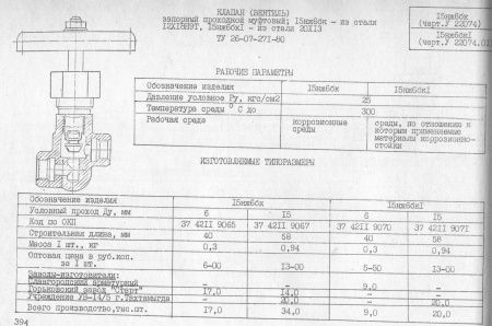 Вентиль 15нж6бк1 (У22074.01) Ду 15