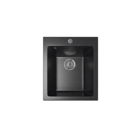 Мойка ML-GM14 черная, иск. мрамор 495х420х190мм (308)