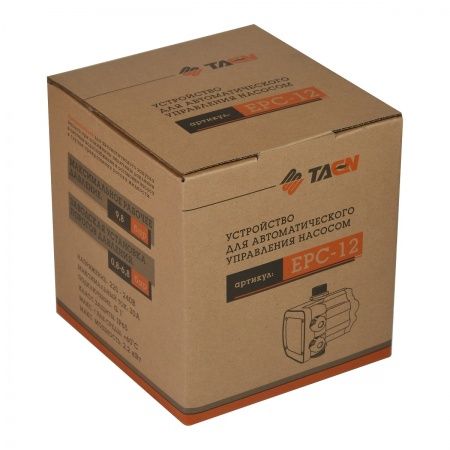 Блок автоматики с манометром TAEN EPC-12 (диапазон настройки 0,8-9,8 бар) с дисплеем