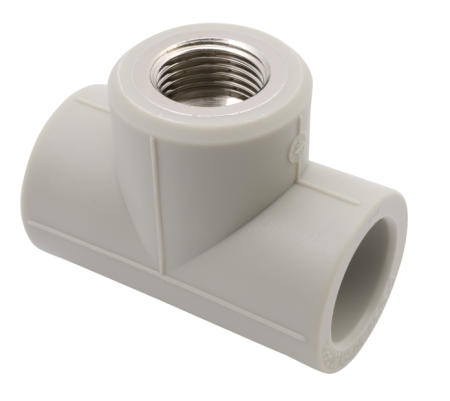 Тройник комбинированный ВР 25х1/2"х25    (серый) FD  (20/80)