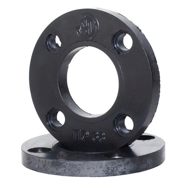 Фланец Ду 40 Р-10 (свободный, под ПЭ трубу Дн50), с полимерным покрытием