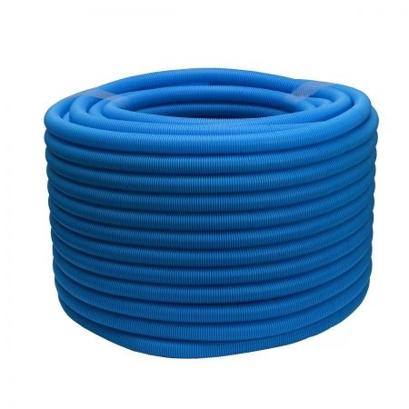 Кожух гофрированный Ду 22, для м/п трубы 16мм, СИНИЙ (бухта 50м)