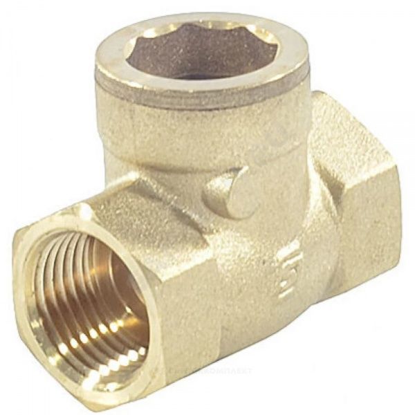 Клапан поворотный Ду 15, Ру 16, муфтовый  (аналог 19б1бк), уплотнение EPDM