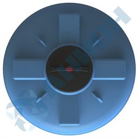 Емкость ПЭ цилиндрическая синего цвета 1000л (1000ВРК2)