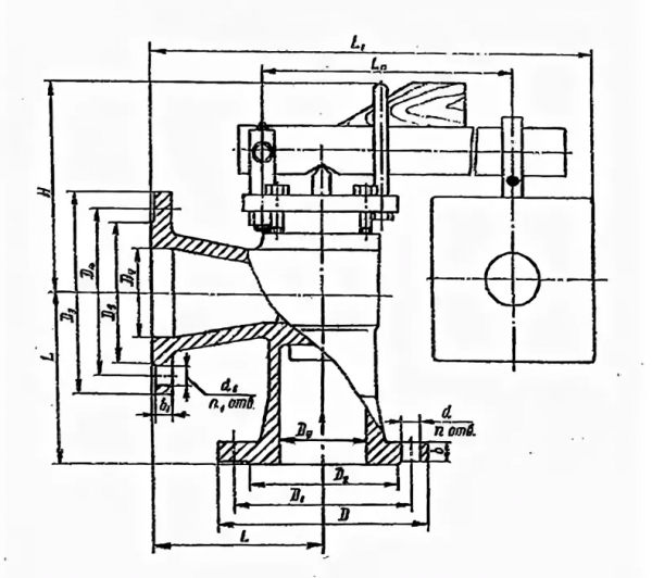Клапан предохранительный 17ч18бр Ду 80
