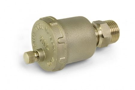 Воздухоотводчик латунный автоматический 1/2" + отсечной клапан