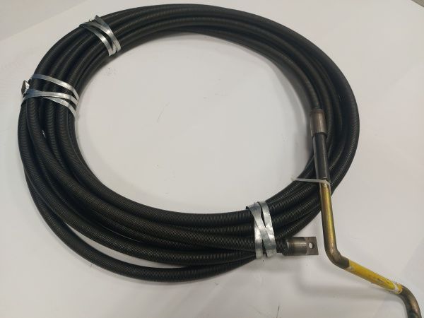 Трос сантехнический (20 мм.) 15 м (вал гибкий сантехнический с ручкой, конец под насадку, ВГС-20)