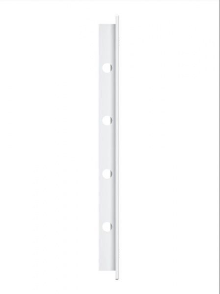 Дверца пластиковая АБС 168х318 (146х296) белая с фланцем, ручка