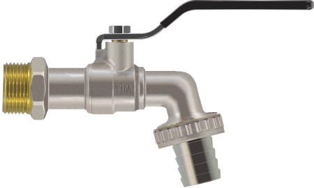 Кран шаровый водоразборный Ду 25 (хром.) "рычаг"