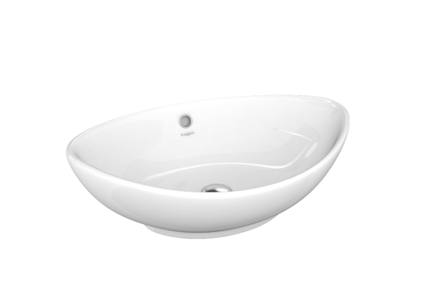 Умывальник мебельный "Гамма" с переливом, без комплекта, без отверстия, белый