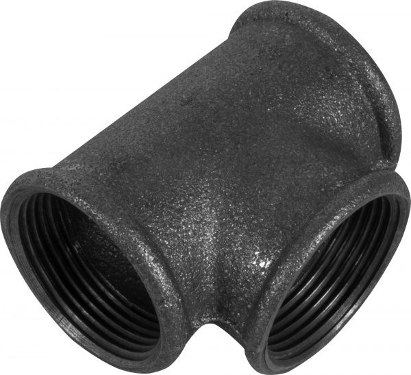 Тройник чугунный без покрытия Ду 25