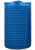 Емкость ПЭ цилиндрическая синего цвета VERT 1600л