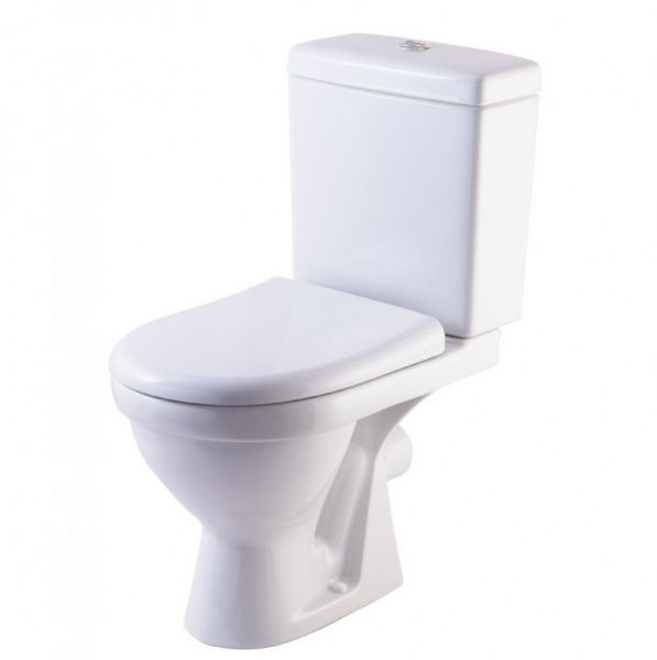 Унитаз "Неро", белый, 2кноп.,прямой вып.,нижн.подв., сиденье полипропилен, микролифт