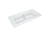 Умывальник мебельный "Леонардо-1050" с переливом, без комплекта, 1 отверстие, белый