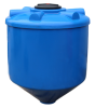 Емкость ПЭ конусная синего цвета 3000л (con_3000)