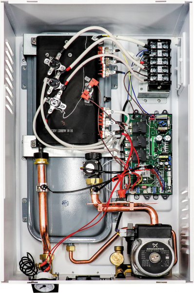 Котел электрический GRIZZLY WI-FI (одноконтурный, 12 кВт, 220/380В, насос, расш. бак, ЖК дисплей)
