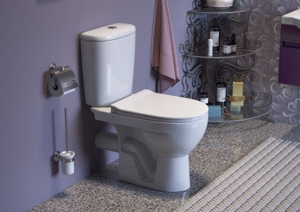 Унитаз "Галант"АНТИФВП.,белый, 2кноп.,прям.вып.,нижн.подв.,сид.полипропилен, микролифт