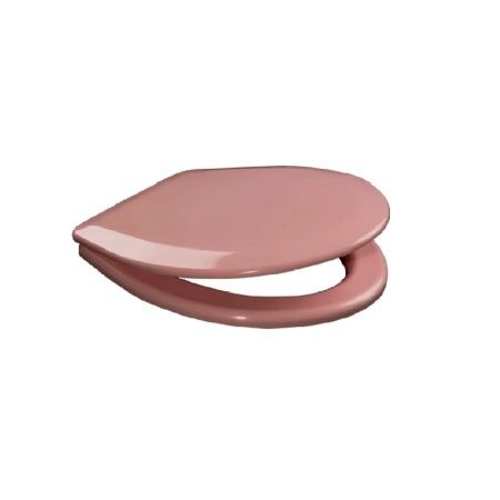 Сиденье пепел розы, ширина 360мм, длина 410-440мм, крепление 160мм (с резиновыми амортизаторами)