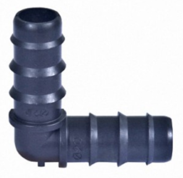 Колено (соединение угловое) для капельной трубки 16мм, AD7229