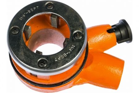 Набор клуппов  1/4"-3/8"-1/2"-3/4"-1"-1 1/4", плашкодержатель с трещоткой, (9 предметов)