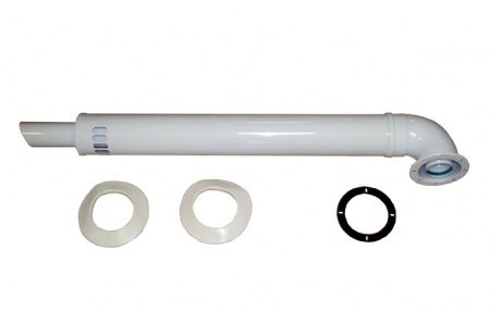 Комплект коаксиальный 60х100 с фланцем, антилед