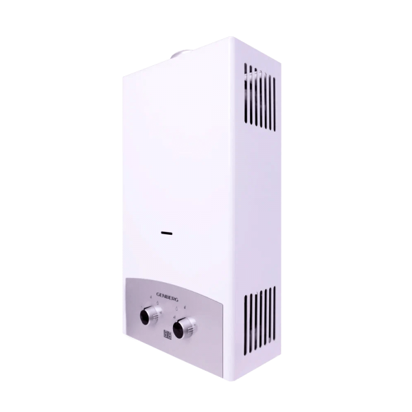 Водонагреватель газовый GENBERG Премиум 310.01 Серая накладка, 10 л/мин, 20 кВт