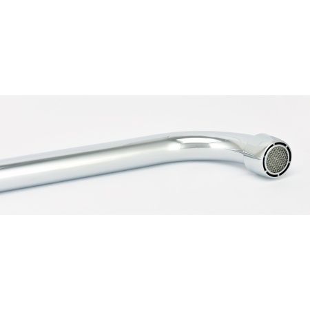 Смеситель  для ванны "Istok life" двуручный, длинный S излив, настенное крепление, кер. кран букса