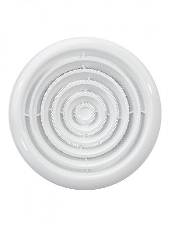 Диффузор плластиковый 100, Dн-143мм, белый, сетка