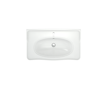 Умывальник мебельный "Модерн-850" с переливом, без комплекта, 1 отверстие, белый