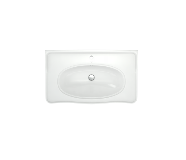 Умывальник мебельный "Модерн-850" с переливом, без комплекта, 1 отверстие, белый