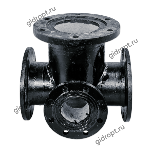 Тройник фланцевый с пожарной подставкой ППТФ150х100   (чугун)   Ру10/16