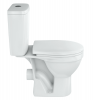 Унитаз "Рим", белый, 2кноп.,прямой вып.,нижн.подв., сиденье полипропилен, микролифт