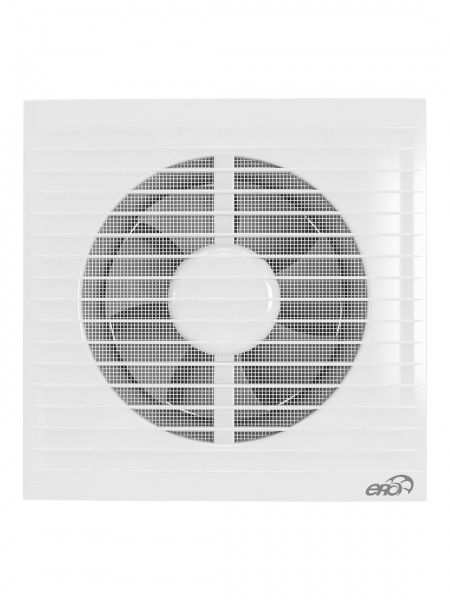 Вентилятор D-150мм, 205х205мм, E 150 S (с сеткой 250 м3/ч, 54 Па, 16 Вт, 220В, 38 дБ)