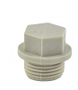Заглушка резьбовая PPRC НР 3/4"   (серый) Valfex (150/900)