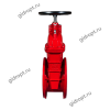 Задвижка 30ч39р Ду 400 Ру16   Tmax-150 оС (ТЯЖЕЛАЯ, ЛАТУННАЯ гайка на клине)  КРАСНАЯ