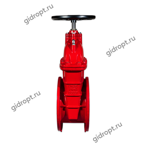 Задвижка 30ч39р Ду 400  Ру10   Tmax-120 оС (ТЯЖЕЛАЯ, ЛАТУННАЯ гайка на клине)  КРАСНАЯ