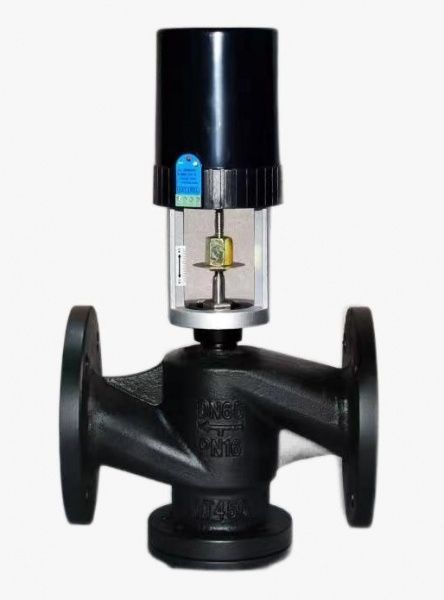 Клапан 3х-ходовой TOPAS VF-3 Ду150, чугунный, фланцевый, с электроприводом 220В