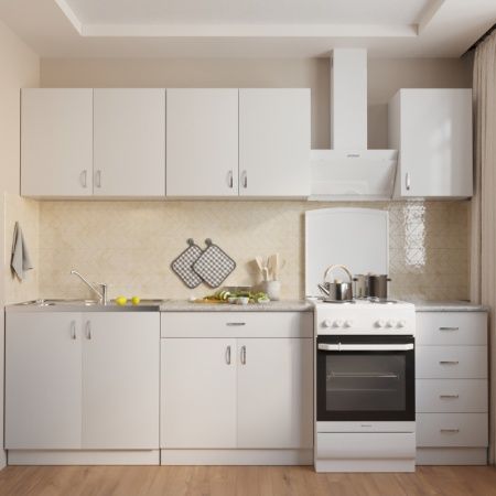 Тумба для накладной кухонной мойки 80 ЛДСП Белая