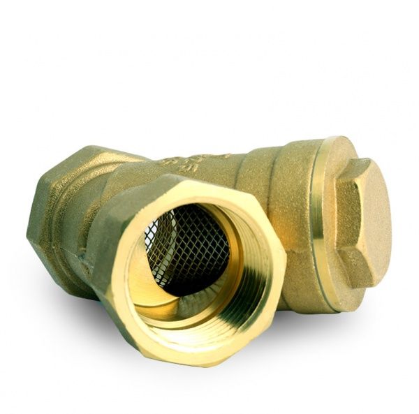 Фильтр косой сетчатый латунный муфтовый Ду 15