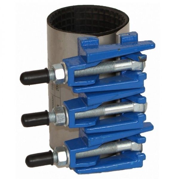 Хомут ремонтный с чугунным замком Ду150 (158-172) хL300