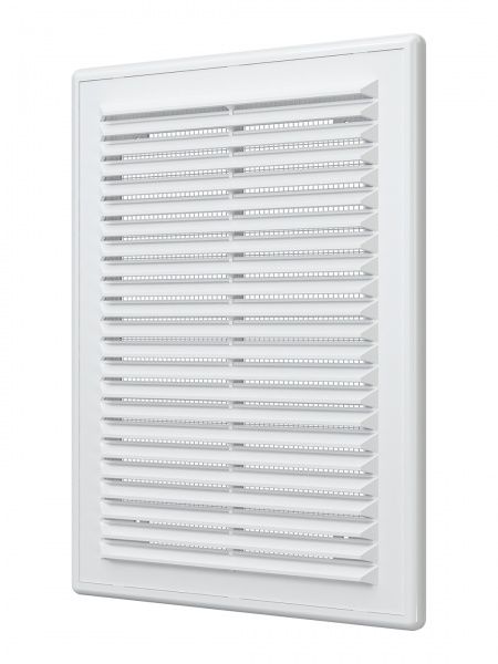 Решетка пластиковая 183х253, белая, сетка, разъемная