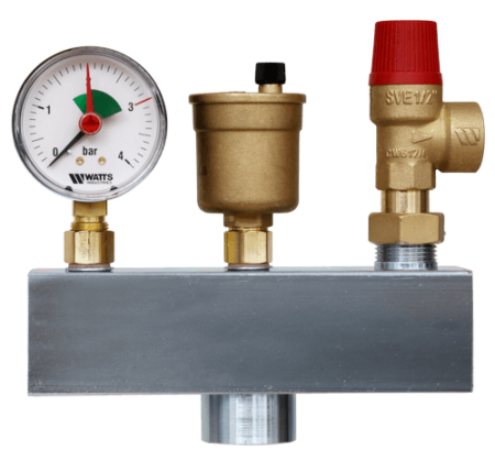 Группа безопасности котла KSG 30  (3 Bar, 1", до 50 кВт) (без теплоизоляции)