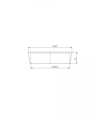 Кольцо уплотнительное (конусное) 40мм, оранжевое